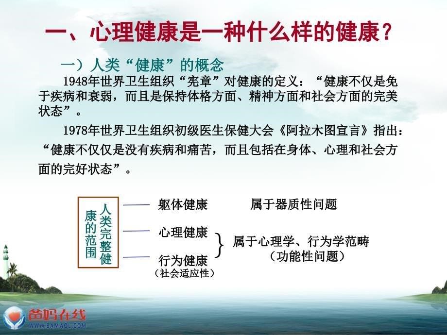 员工心理健康知识讲座(ppt52页)_第5页