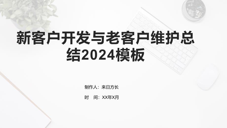 新客户开发与老客户维护总结2024模板_第1页