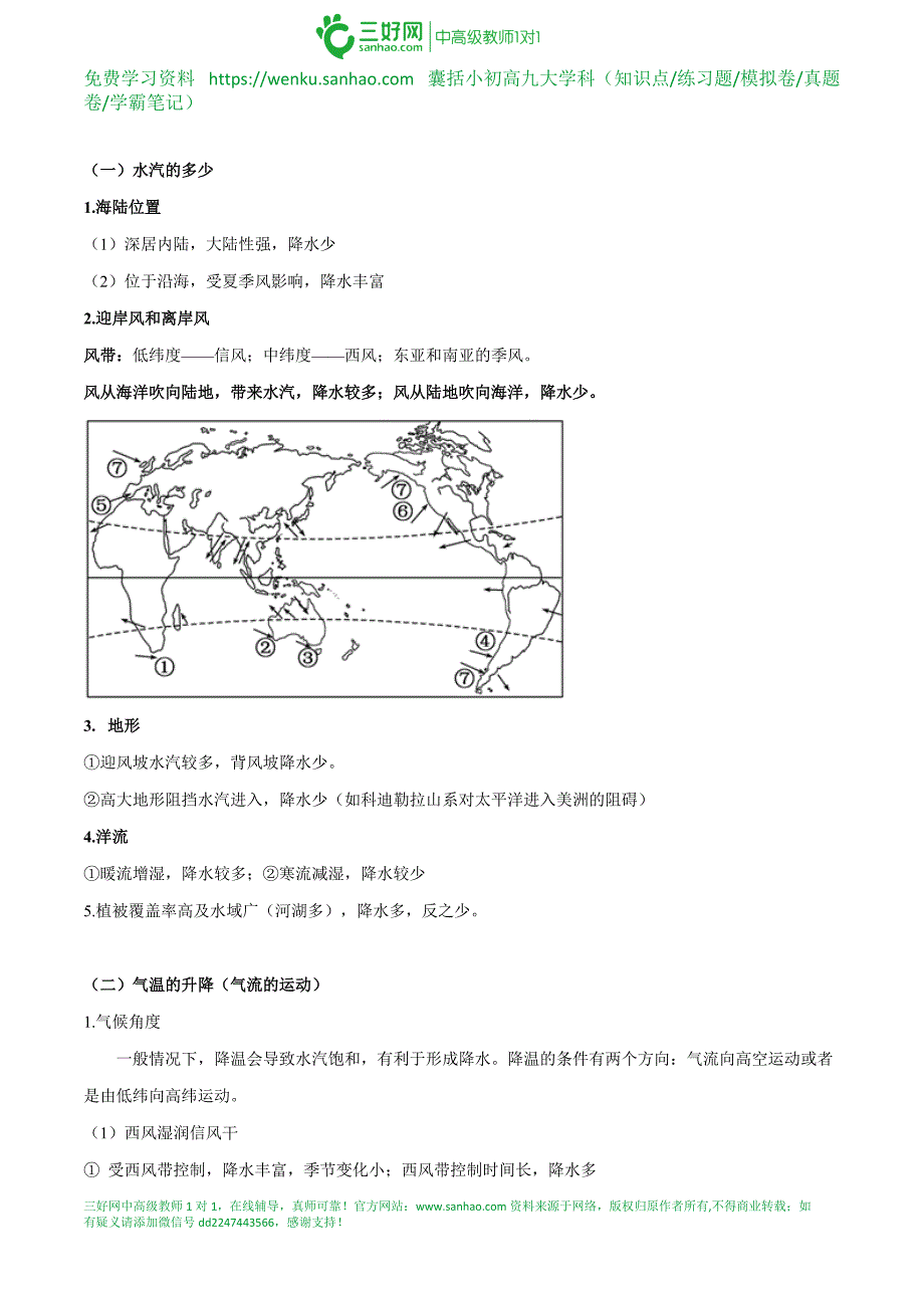 2021高考地理二轮高频考点突破：降水_第3页