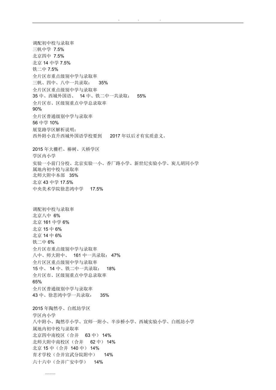 西城各片区小升初学校分析报告_第5页