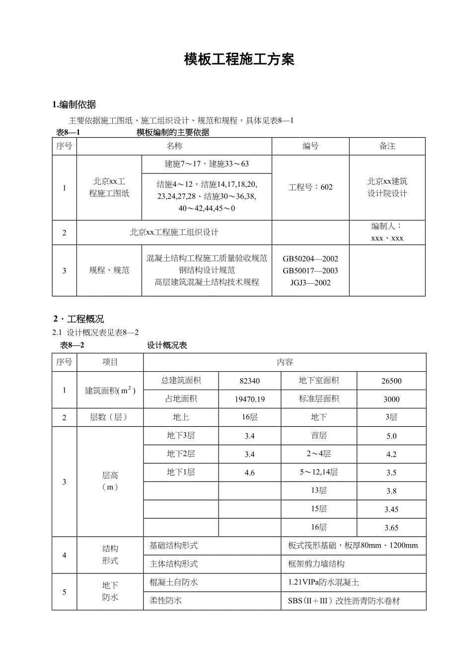 模板工程施工方案(2)（天选打工人）.docx_第1页