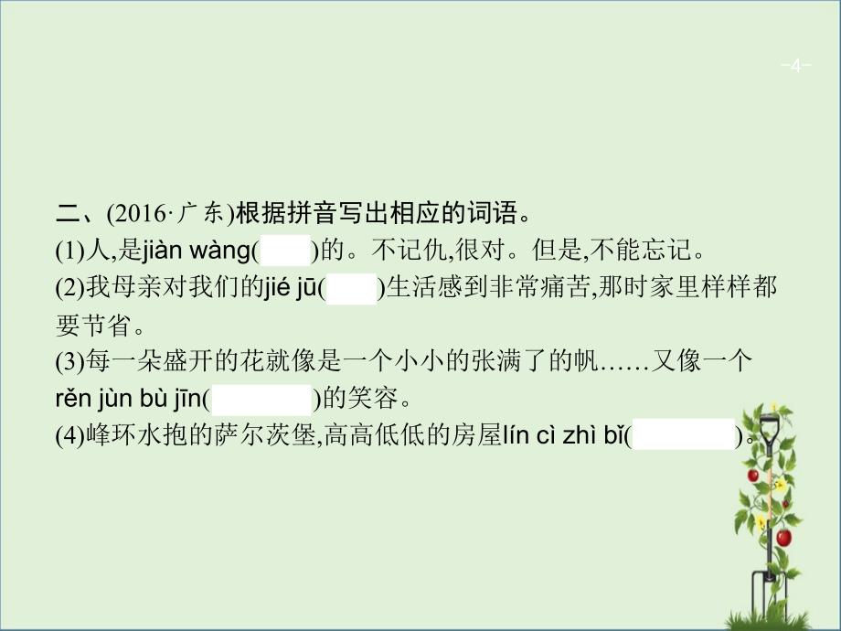 第2部分字词积累中考语文教学培训讲座课件_第4页